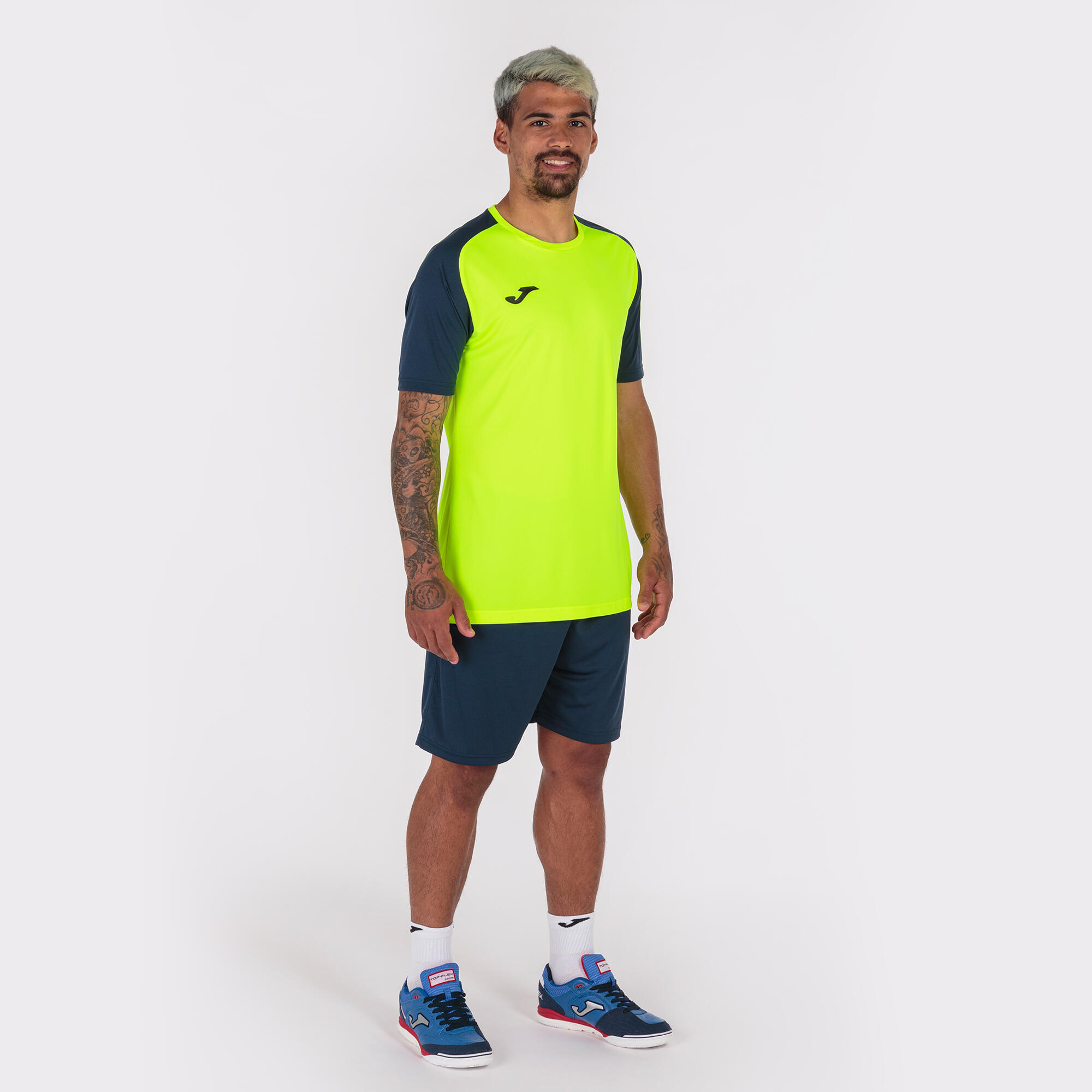 Maillot Manches Courtes Football Enfants Joma Academy IV Jaune Fluo 4/5