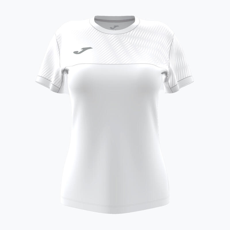 Camiseta Manga Corta Pádel Mujer Joma Montreal Blanco