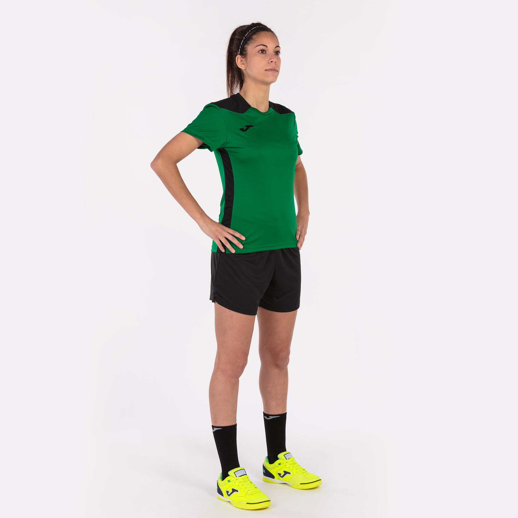 Maillot Manches Courtes Football Femme Joma Championship VI Vert 4/5