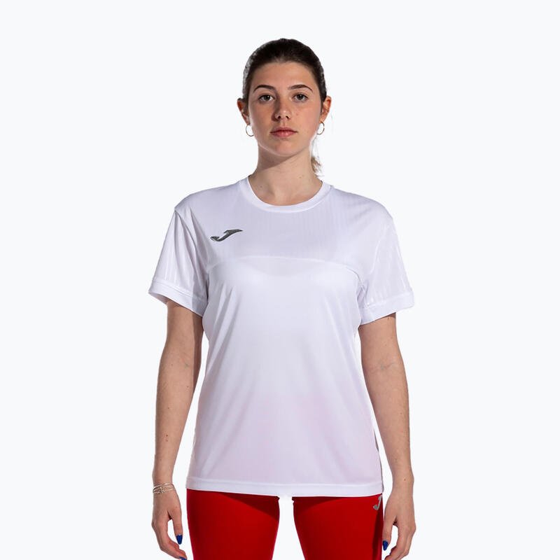 Camiseta Manga Corta Pádel Mujer Joma Montreal Blanco