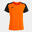 Camiseta Manga Corta Fútbol Mujer Joma Academy IV Naranja