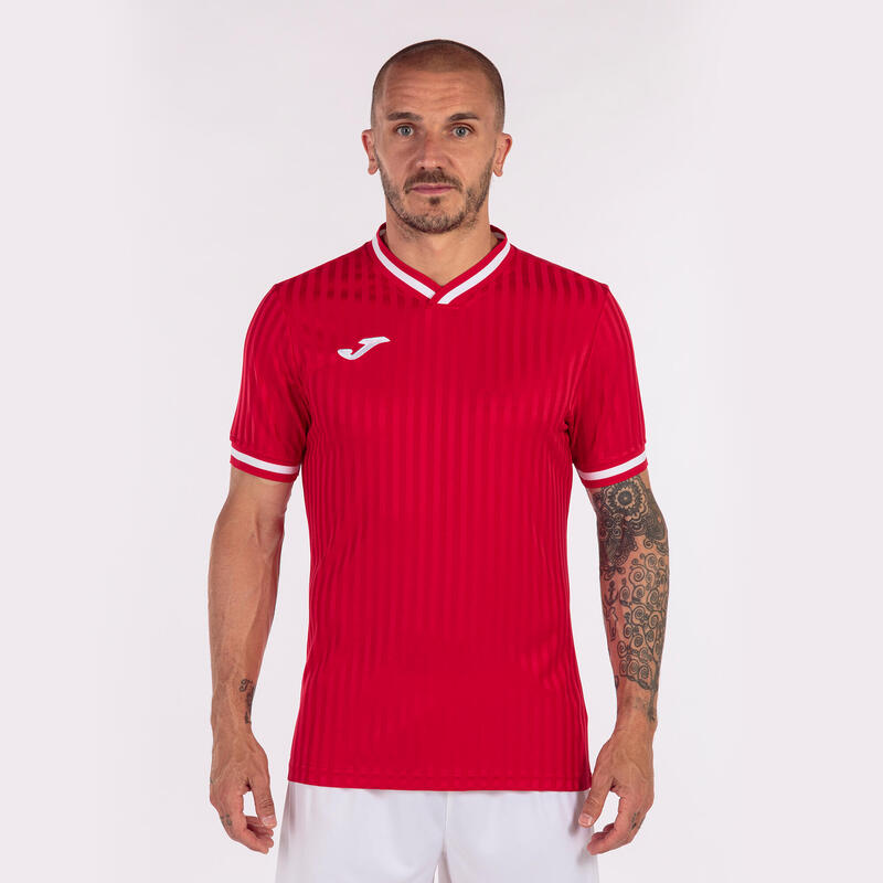 Camiseta Manga Corta Fútbol Niños Joma Toletum III Rojo