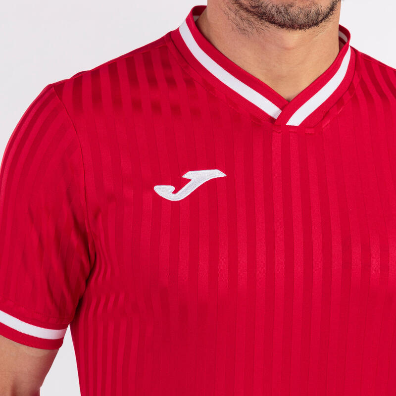 Camiseta Manga Corta Fútbol Niños Joma Toletum III Rojo