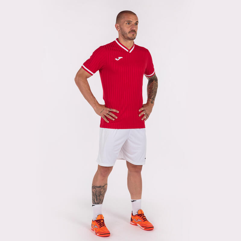 Camiseta Manga Corta Fútbol Niños Joma Toletum III Rojo