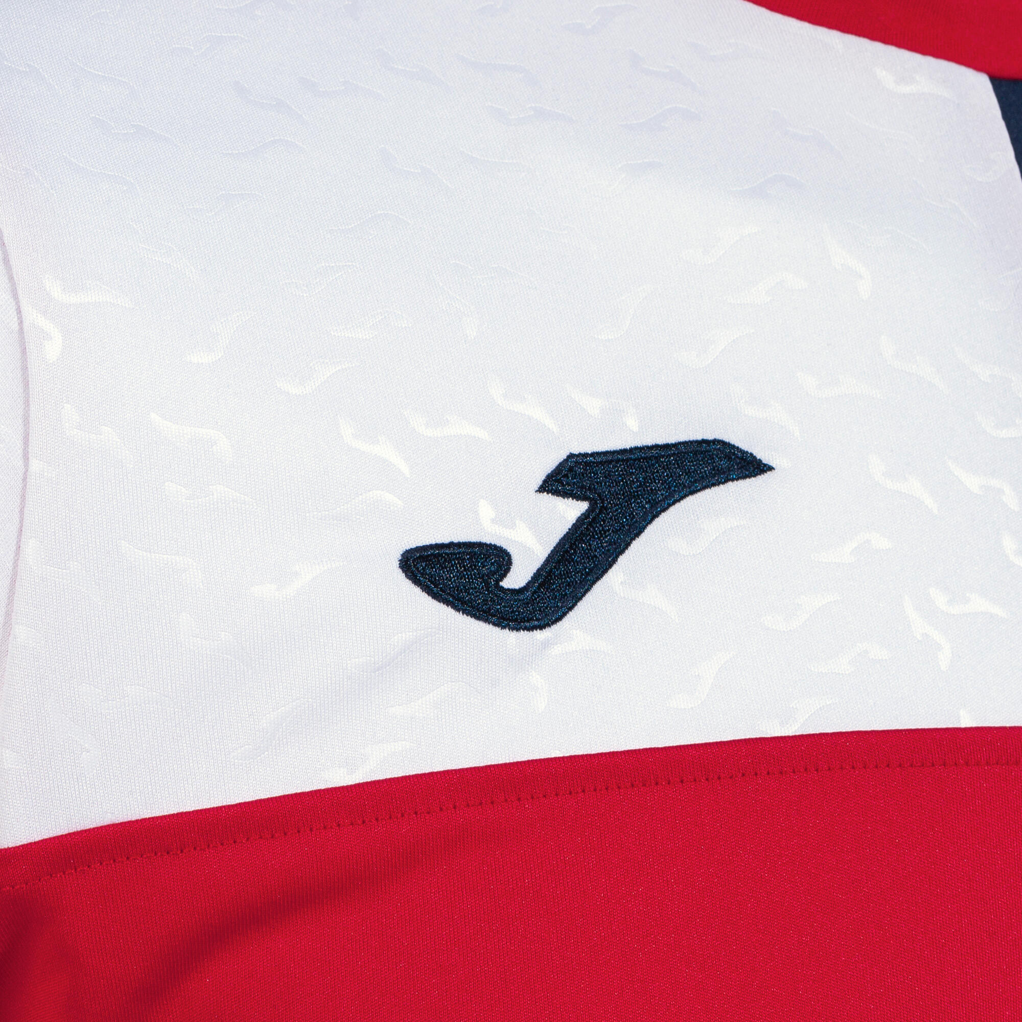 T-Shirt Manga Curta Futebol Homem Joma Crew V Vermelho 3/3