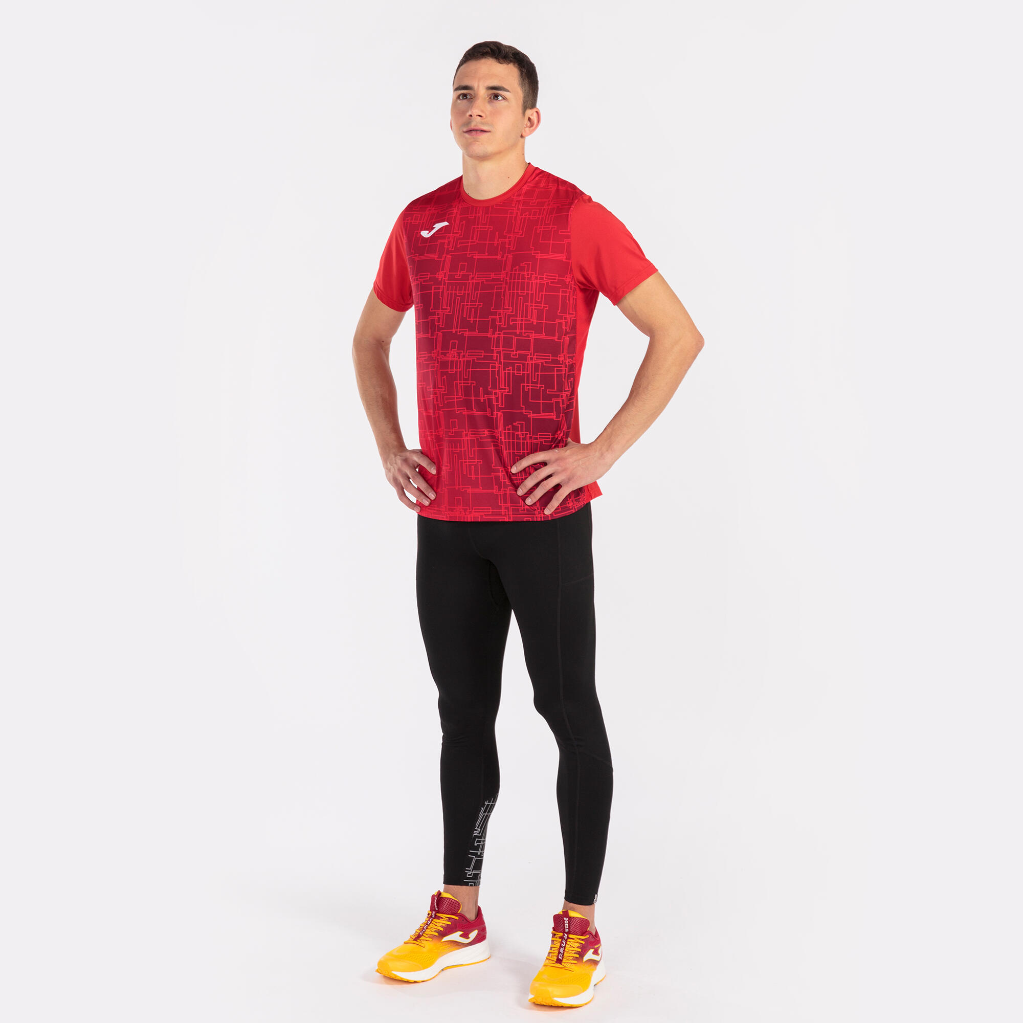 Camiseta Manga Corta Running Niños Joma Elite VIII Rojo 4/5
