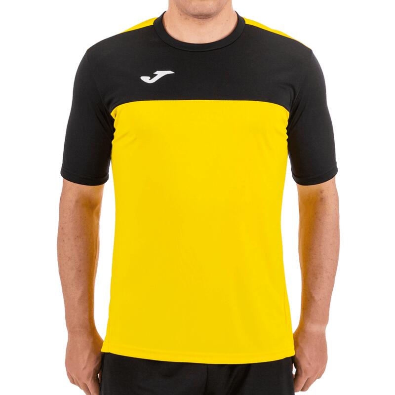 Camiseta Manga Corta Fútbol Hombre Joma Winner Amarillo