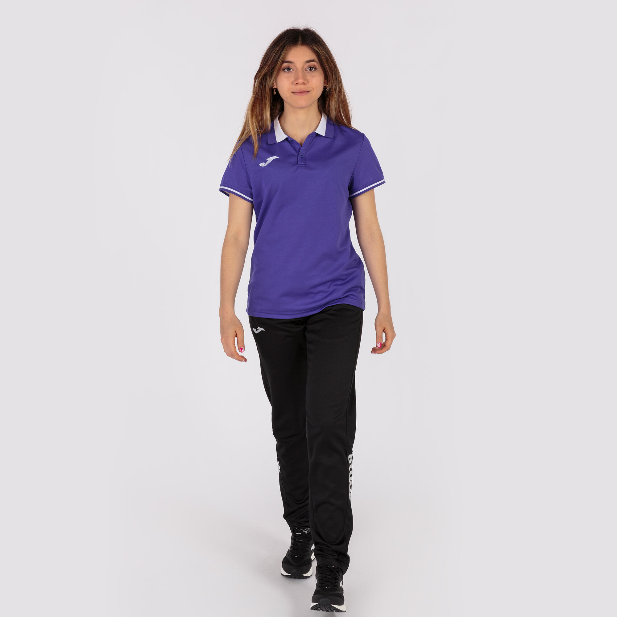 Polo Manches Courtes Football Femme Joma Championship VI Violet 4/5