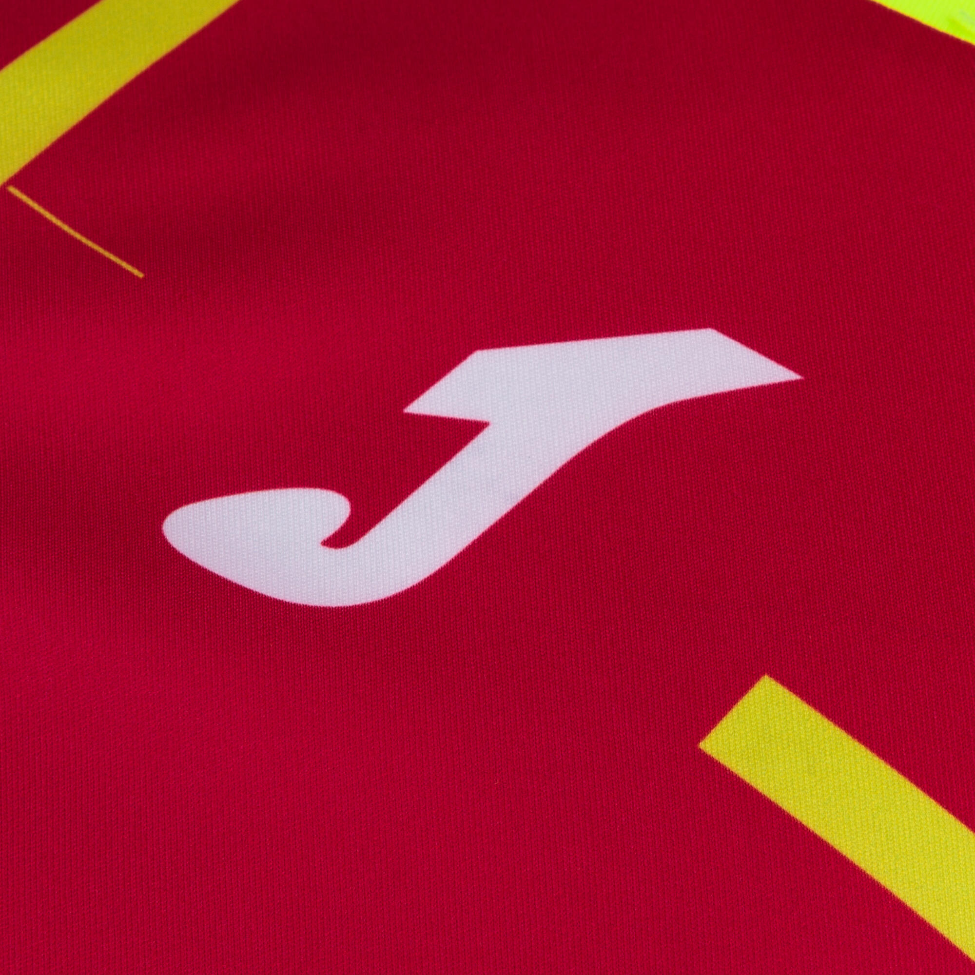Maillot Manches Courtes Football Homme Joma Tiger III Rouge 3/4