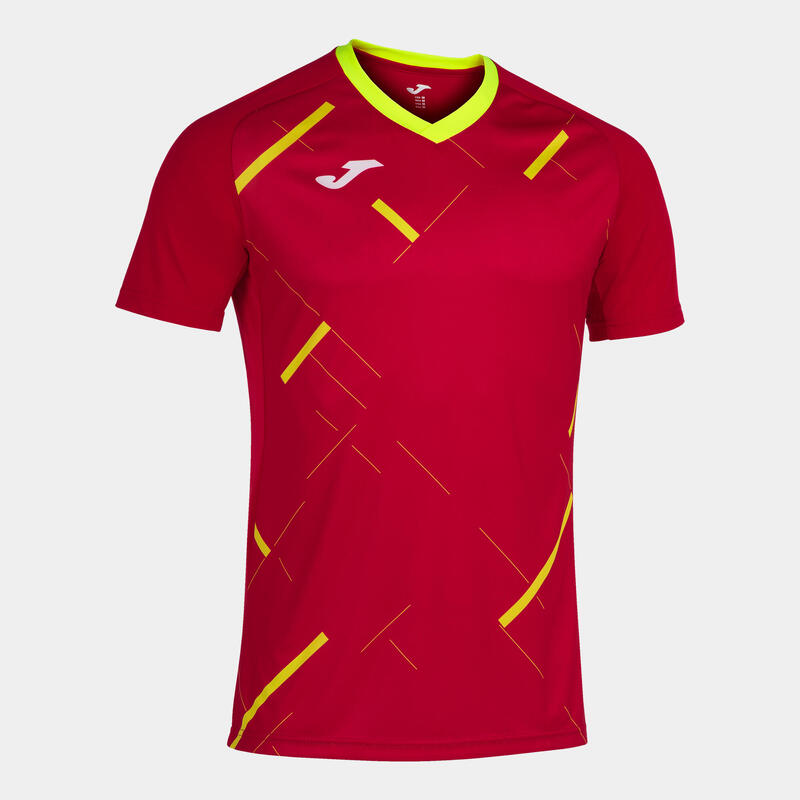 Camiseta Manga Corta Fútbol Hombre Joma Tiger III Rojo