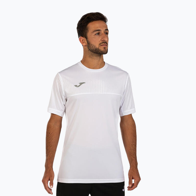 Camiseta Manga Corta Pádel Hombre Joma Montreal Blanco