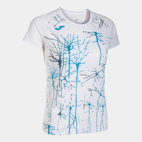Maillot Manches Courtes Running Femme Joma Elite IX Blanc