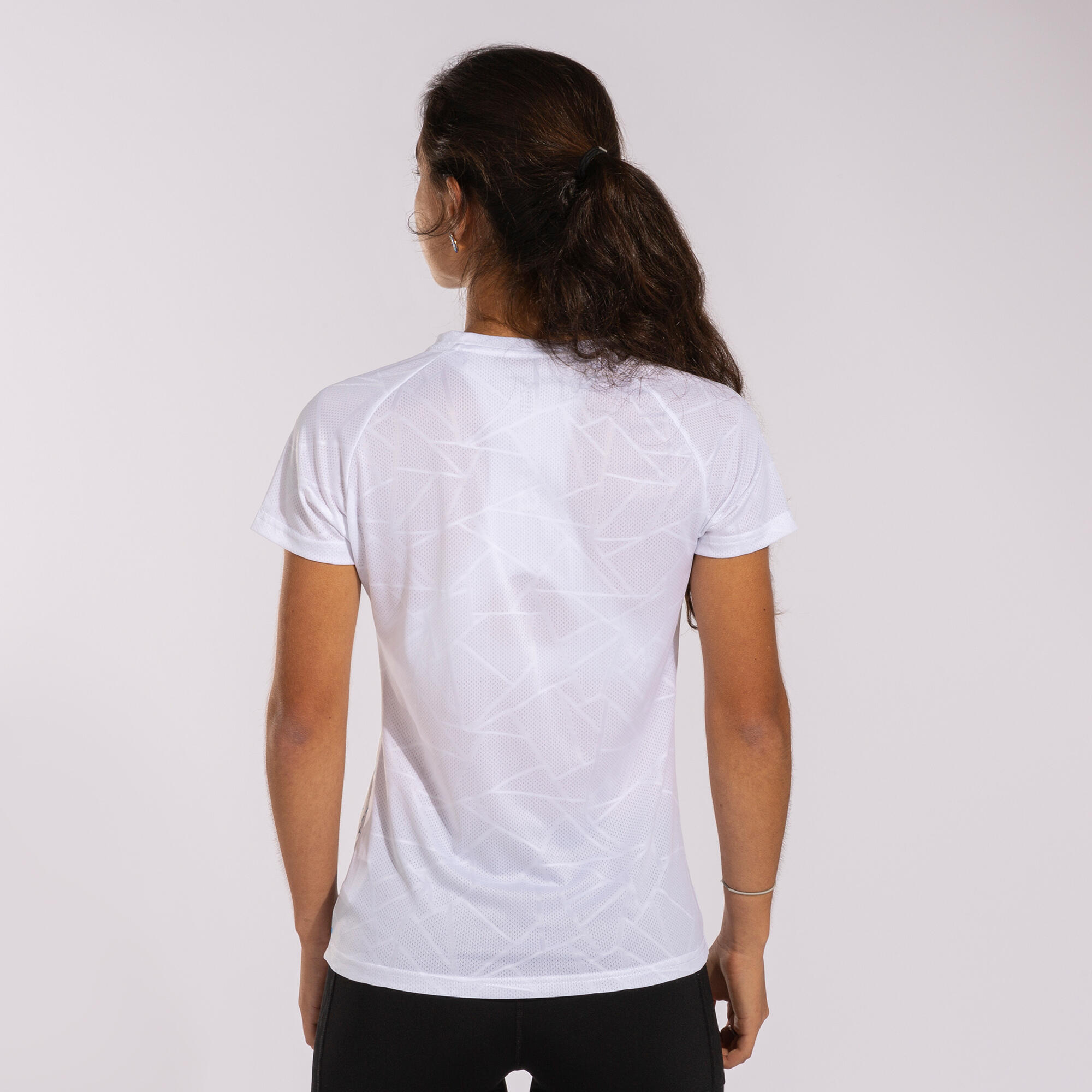 Camiseta Manga Corta Running Niños Joma Elite IX Blanco 3/5