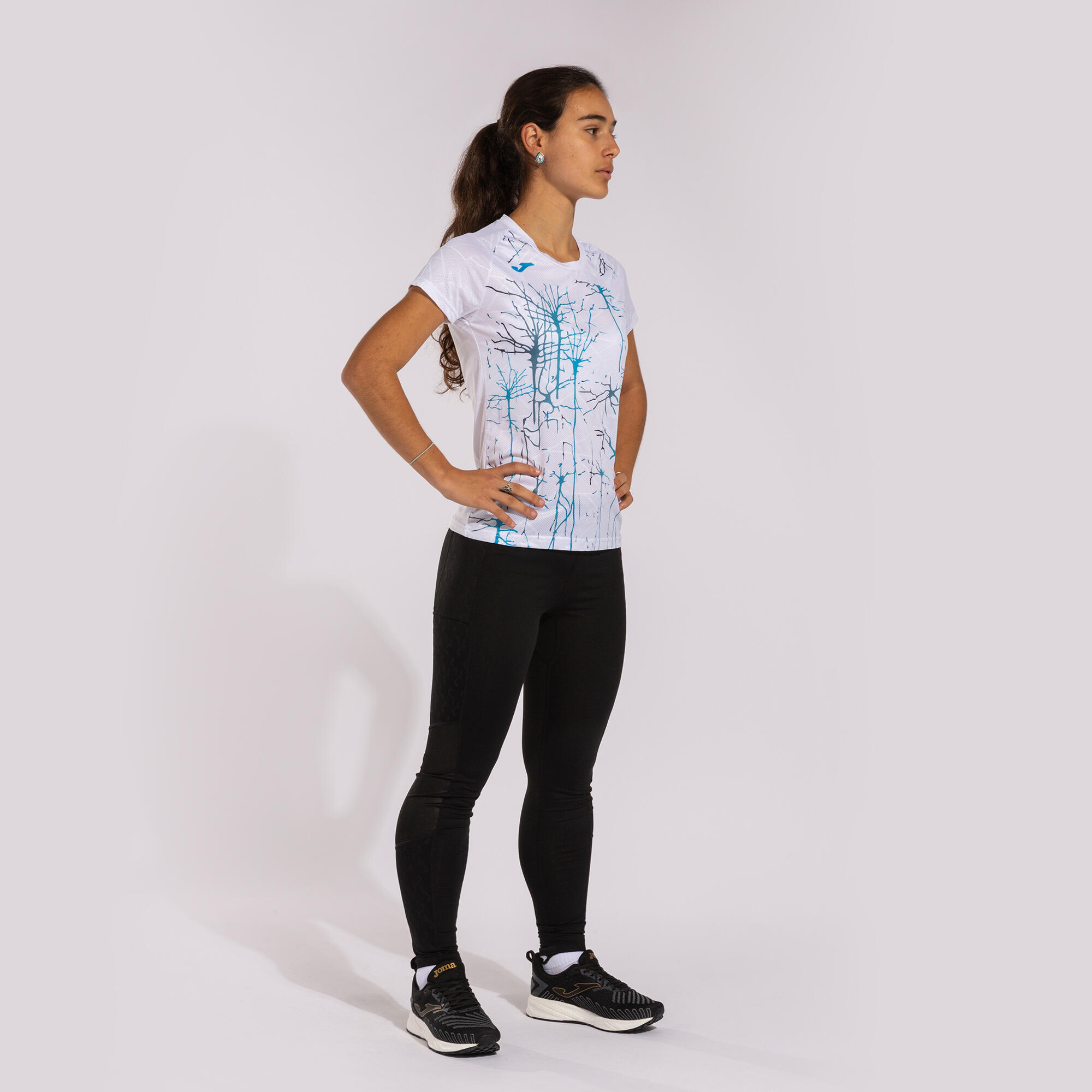 Camiseta Manga Corta Running Niños Joma Elite IX Blanco 4/5