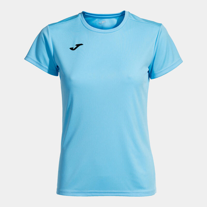 Camiseta Manga Corta Fitness Mujer Joma Combi Woman Celeste