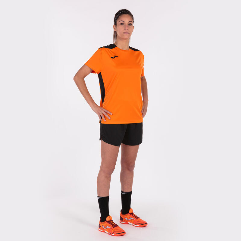 Camiseta Manga Corta Fútbol Mujer Joma Championship VI Naranja