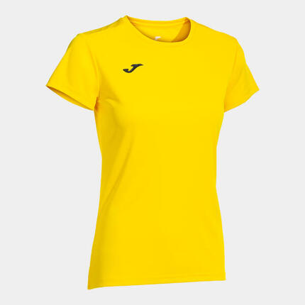 Camiseta Manga Corta Fitness Mujer Joma Combi Woman Amarillo