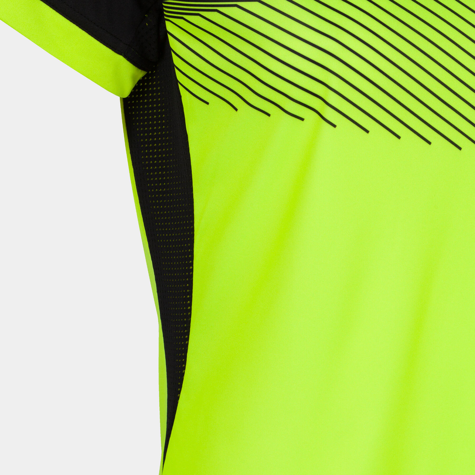 T-Shirt Manga Curta Futebol Criança Joma Supernova II Amarelo Fluor 4/5