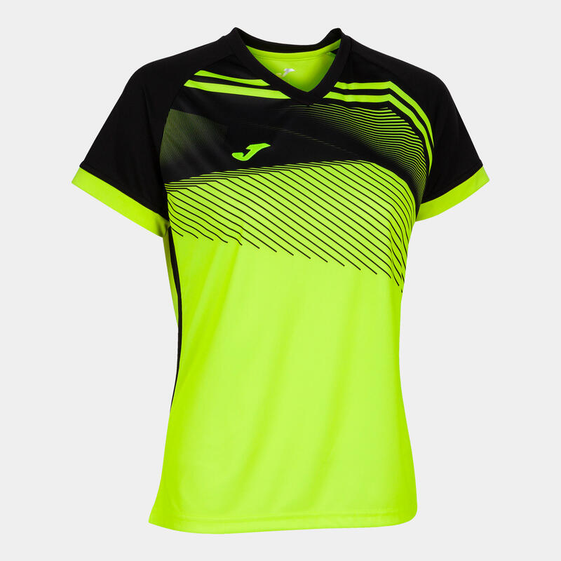 Camiseta Manga Corta Fútbol Niños Joma Supernova II Amarillo Flúor