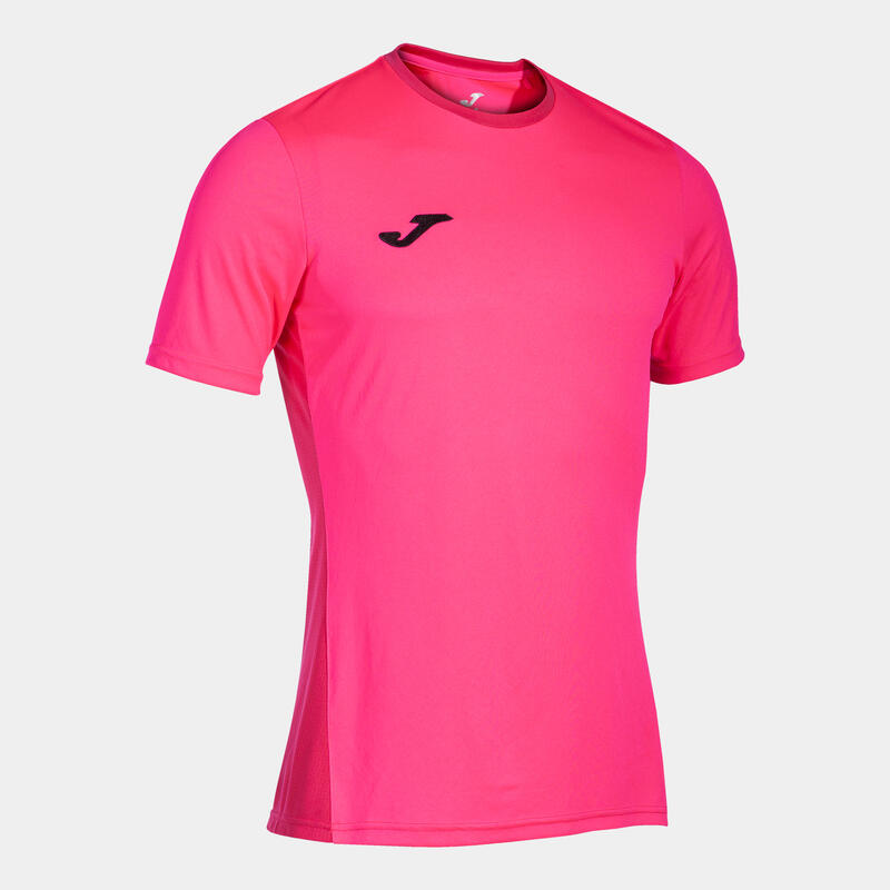 Camiseta Manga Corta Fútbol Hombre Joma Winner II Rosa Flúor