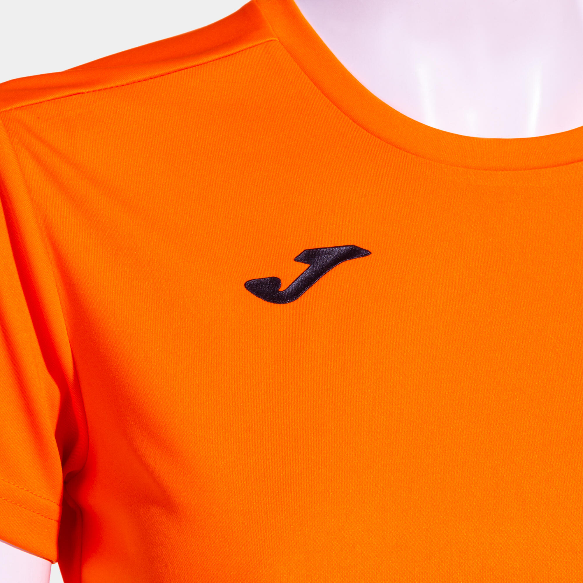 Camiseta Manga Corta Fitness Mujer Joma Combi Woman Naranja 3/4