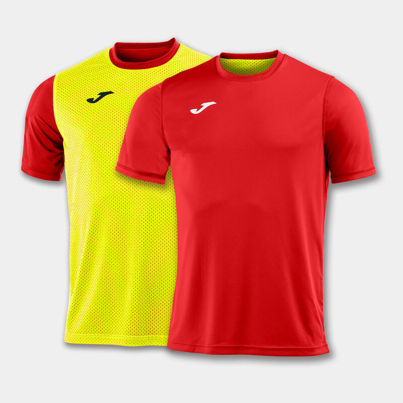 Camiseta Manga Corta Fútbol Hombre Joma Combi Reversible Rojo