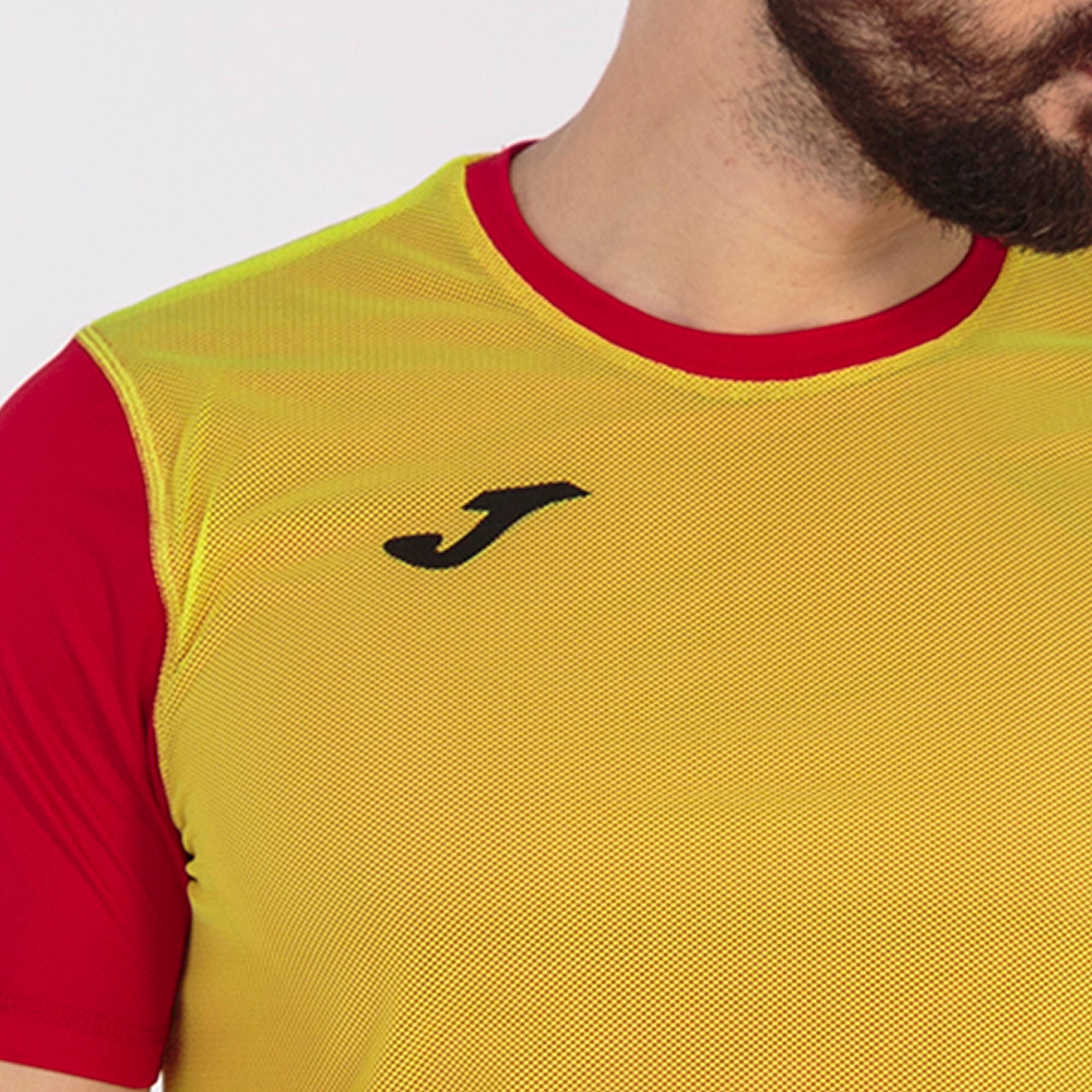 Camiseta Manga Corta Fútbol Hombre Joma Combi Reversible Rojo 2/5