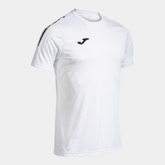 Camiseta Manga Corta Fútbol Hombre Joma Olimpiada Blanco