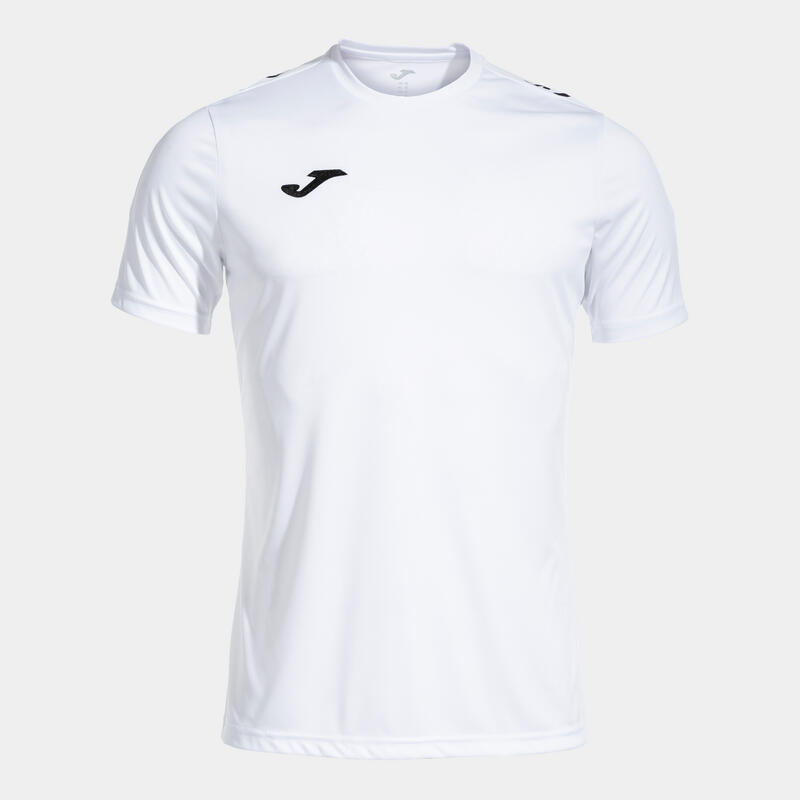 Maillot Manches Courtes Football Homme Joma Olimpiada Blanc
