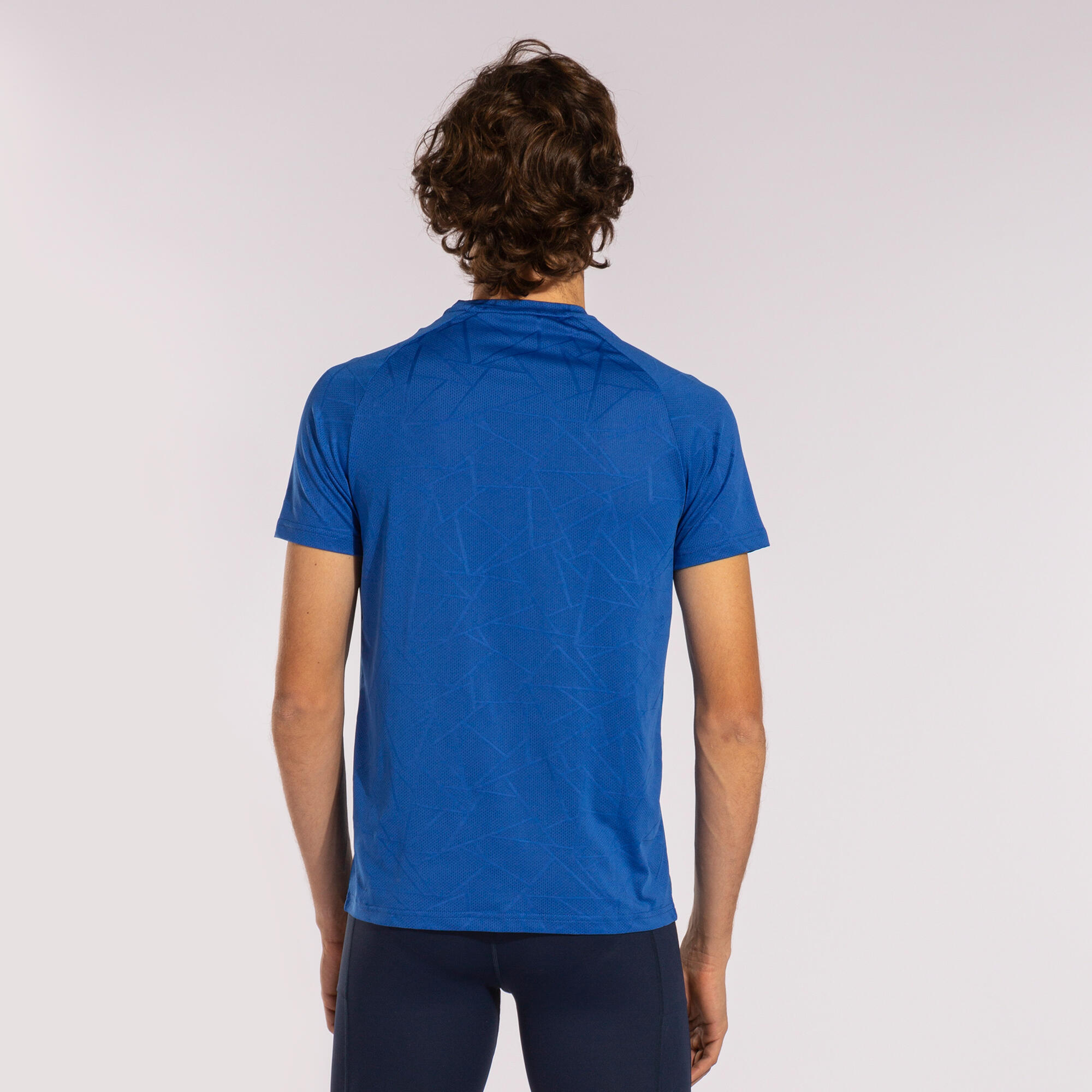 T-Shirt Manga Curta Running Homem Joma Elite IX Azul Royal 3/5