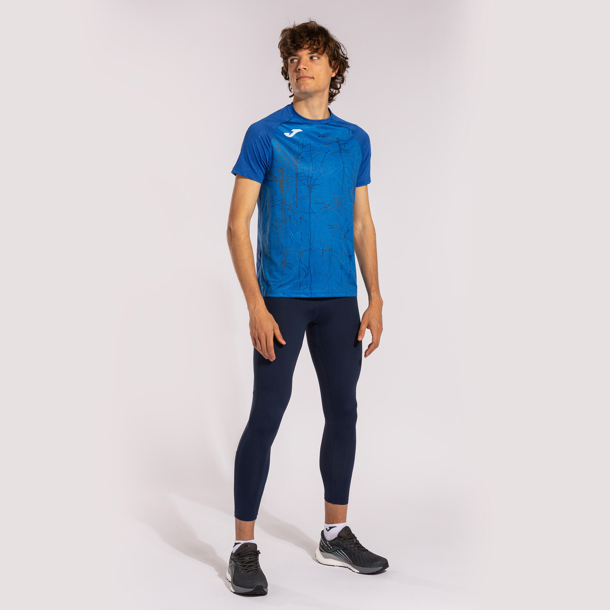 T-Shirt Manga Curta Running Homem Joma Elite IX Azul Royal 4/5