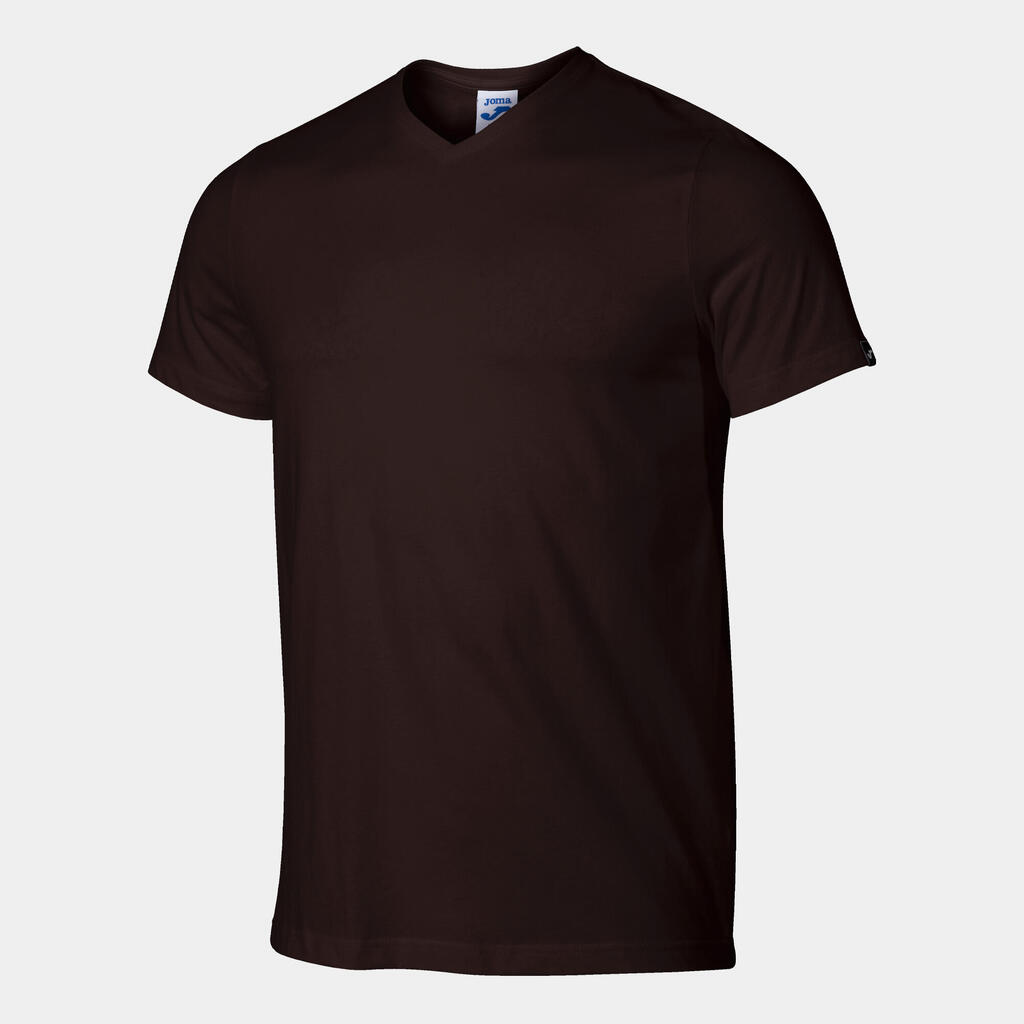 Joma Versalles Men's Cotton V-Neck Short-Sleeve T-Shirt - Brown