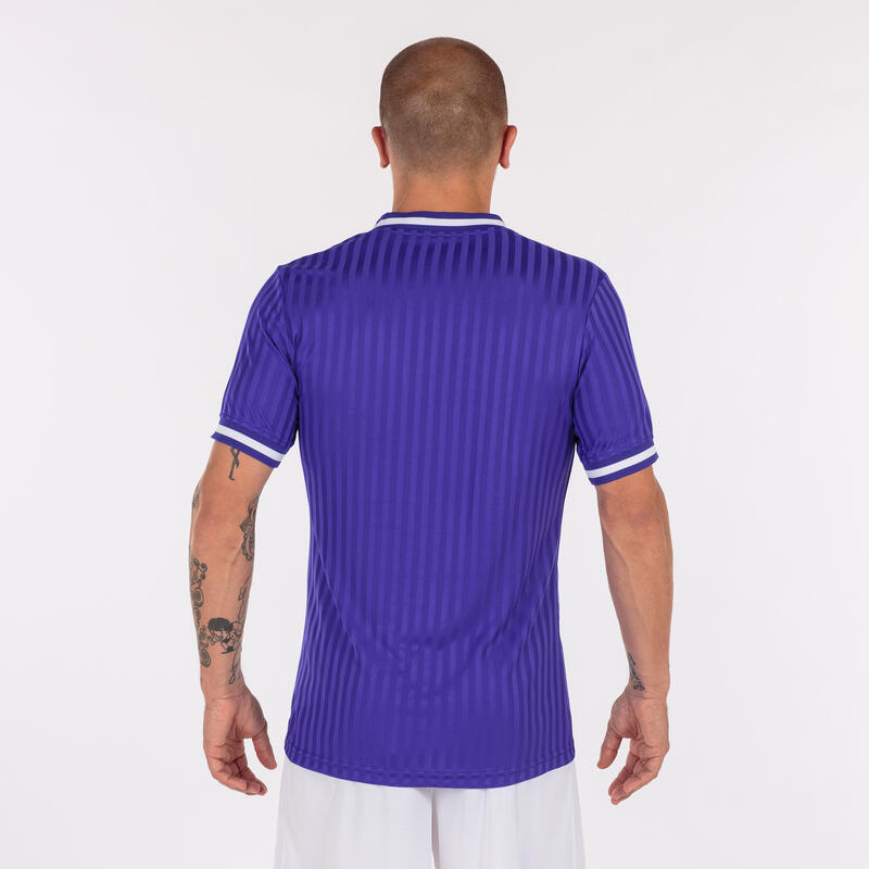 Camiseta Manga Corta Fútbol Hombre Joma Toletum III Morado