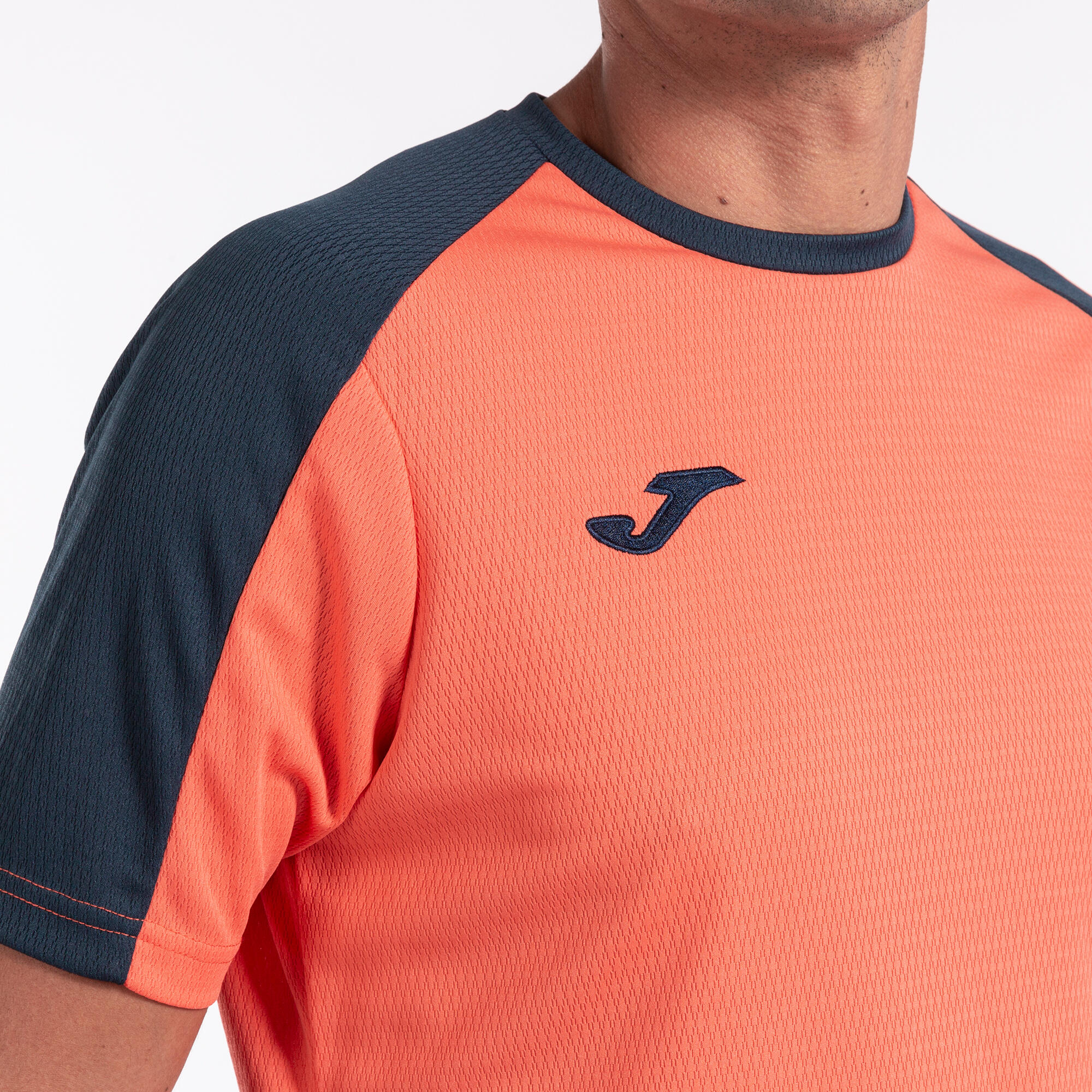 T-Shirt Manga Curta Futebol Homem Joma Eco Championship Laranja Fluor 4/5