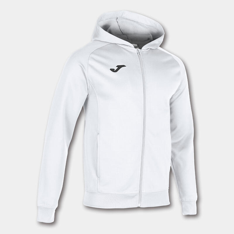 Chaqueta Con Capucha Fútbol Niños Joma Menfis Blanco