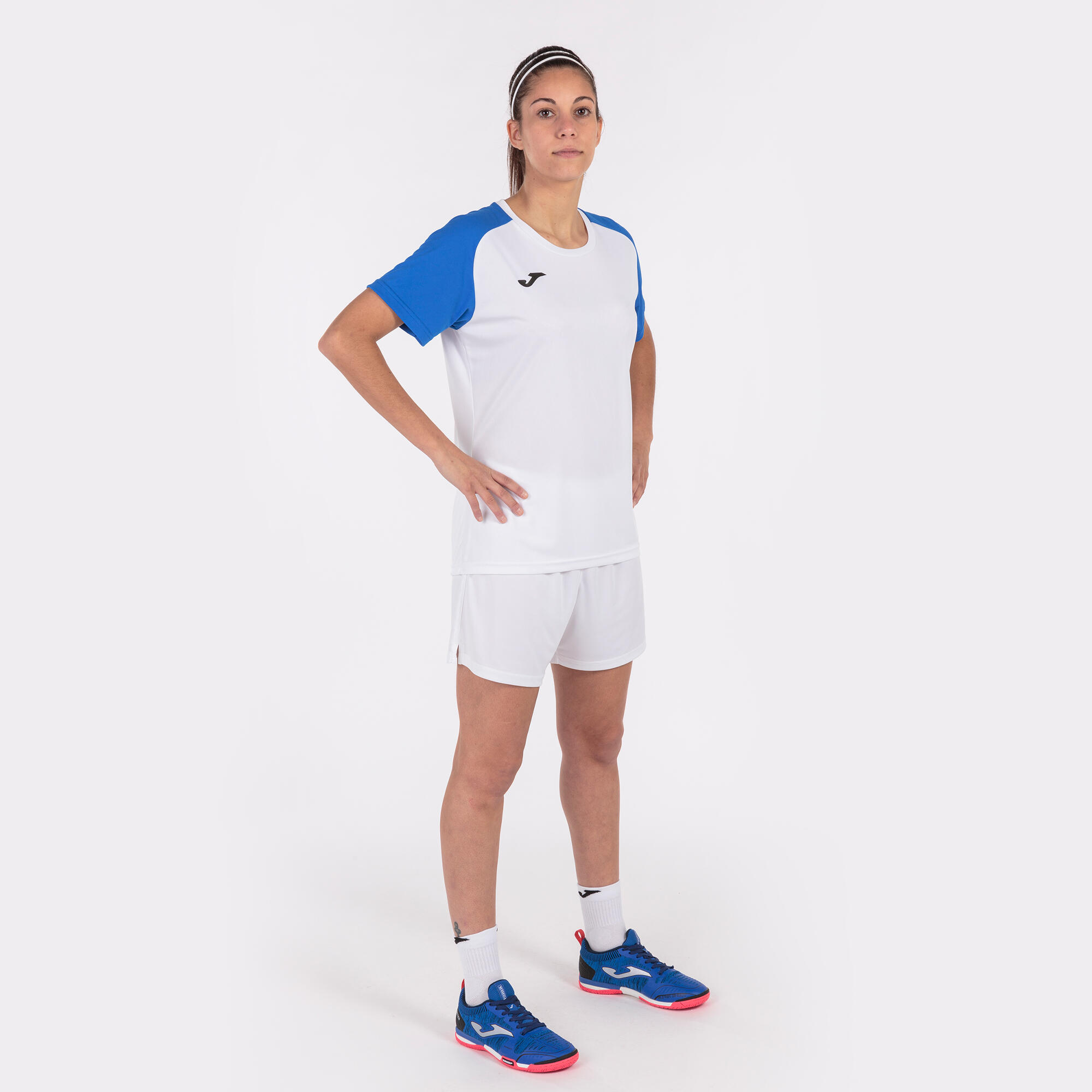 Maillot Manches Courtes Football Femme Joma Academy IV Blanc 4/5