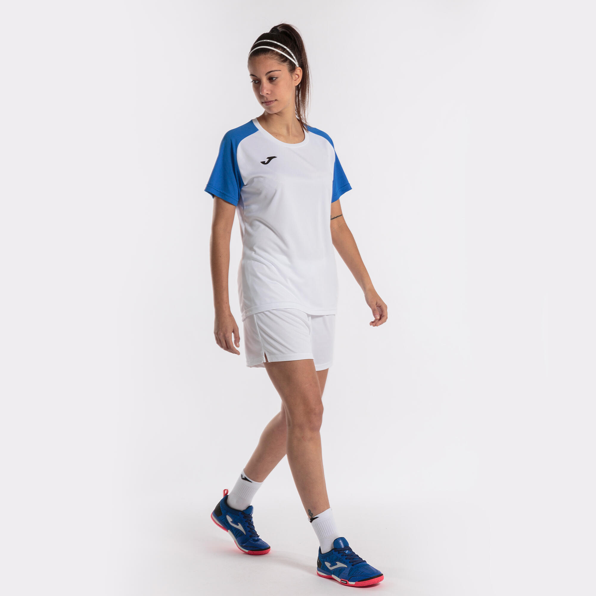Maillot Manches Courtes Football Femme Joma Academy IV Blanc 5/5