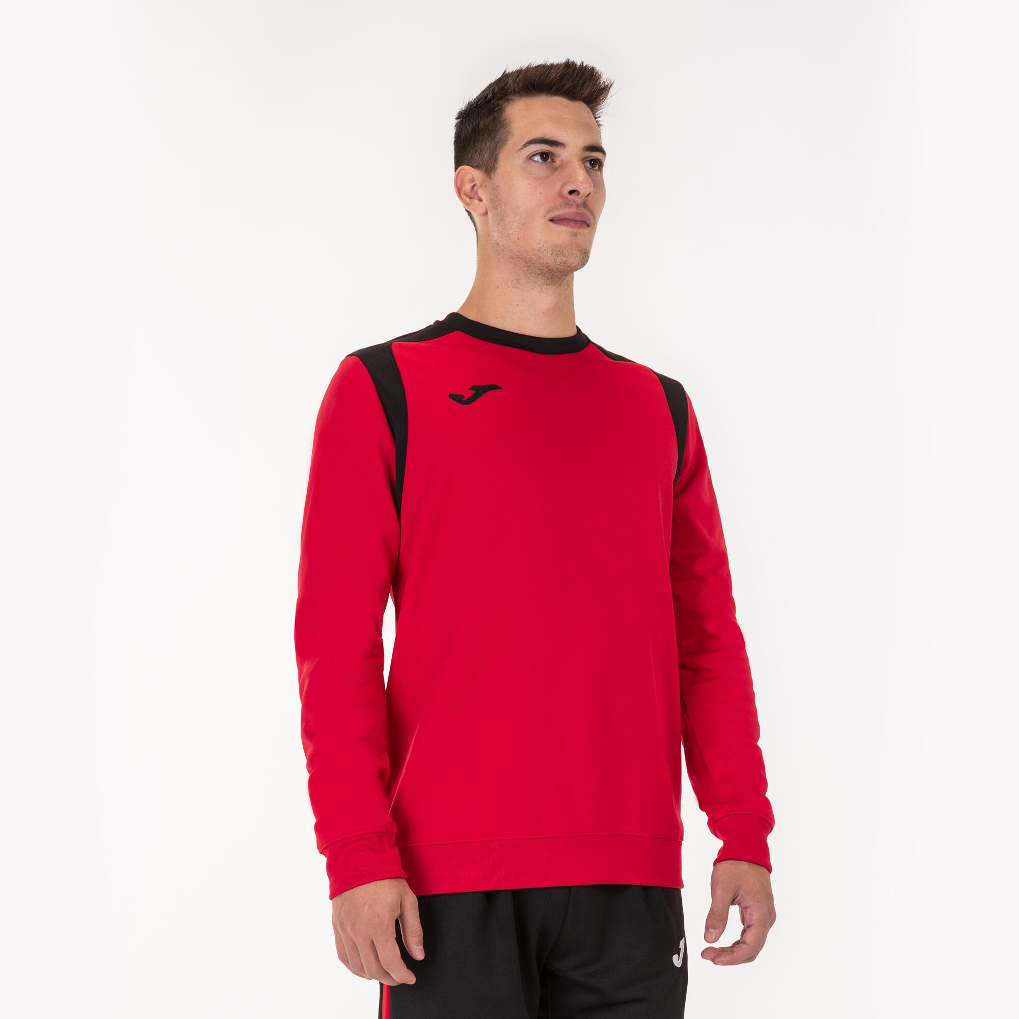 Joma Championship V Sweatshirt voor Heren - Rood en Zwart 5/5