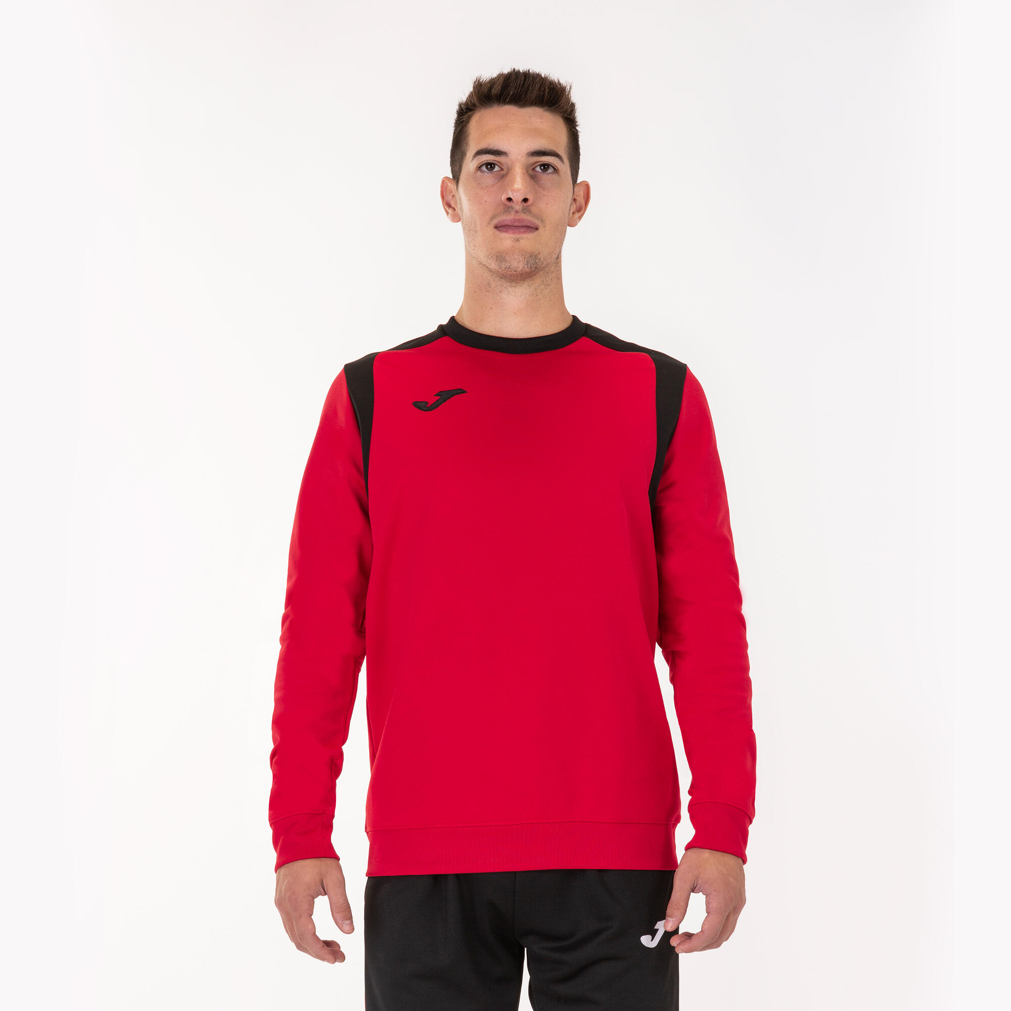 Joma Championship V Sweatshirt voor Heren - Rood en Zwart 2/5