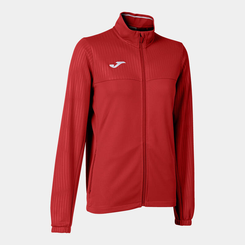 Chaqueta Pádel Mujer Joma Montreal Rojo