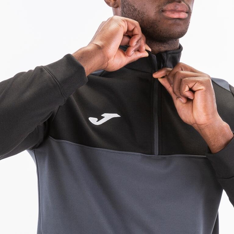 Sweat-Shirt Football Enfants Joma 1/2 Cremallera Winner Anthracite 5/5