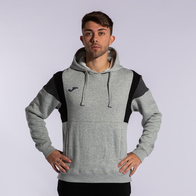 Sudadera Con Capucha Fútbol Hombre Joma Confort III Gris Melange