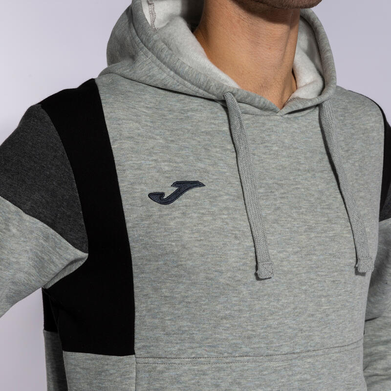 Sudadera Con Capucha Fútbol Hombre Joma Confort III Gris Melange