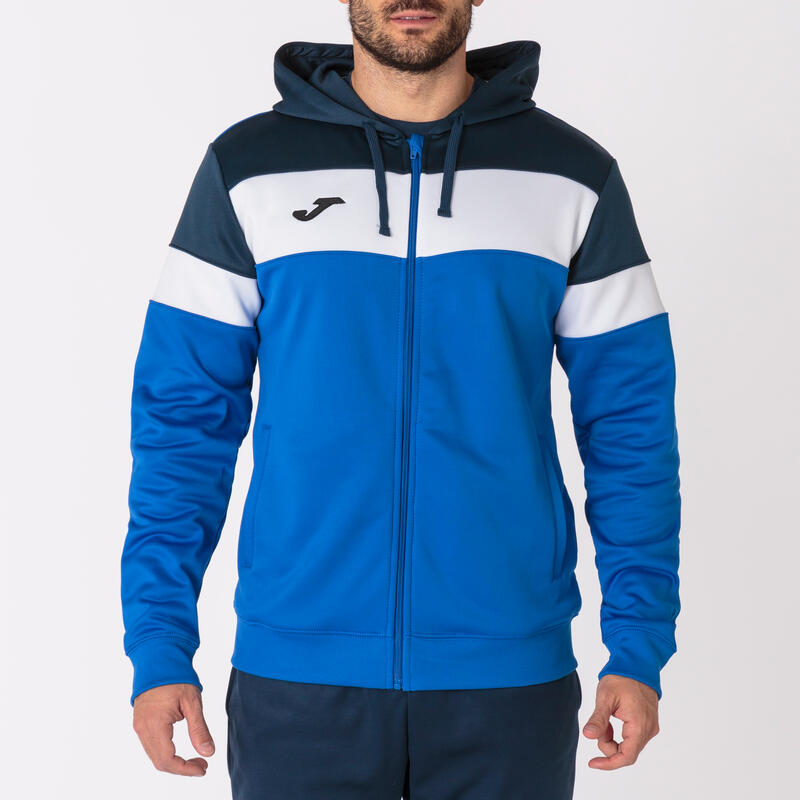 Chaqueta Con Capucha Fútbol Niños Joma Crew IV Royal