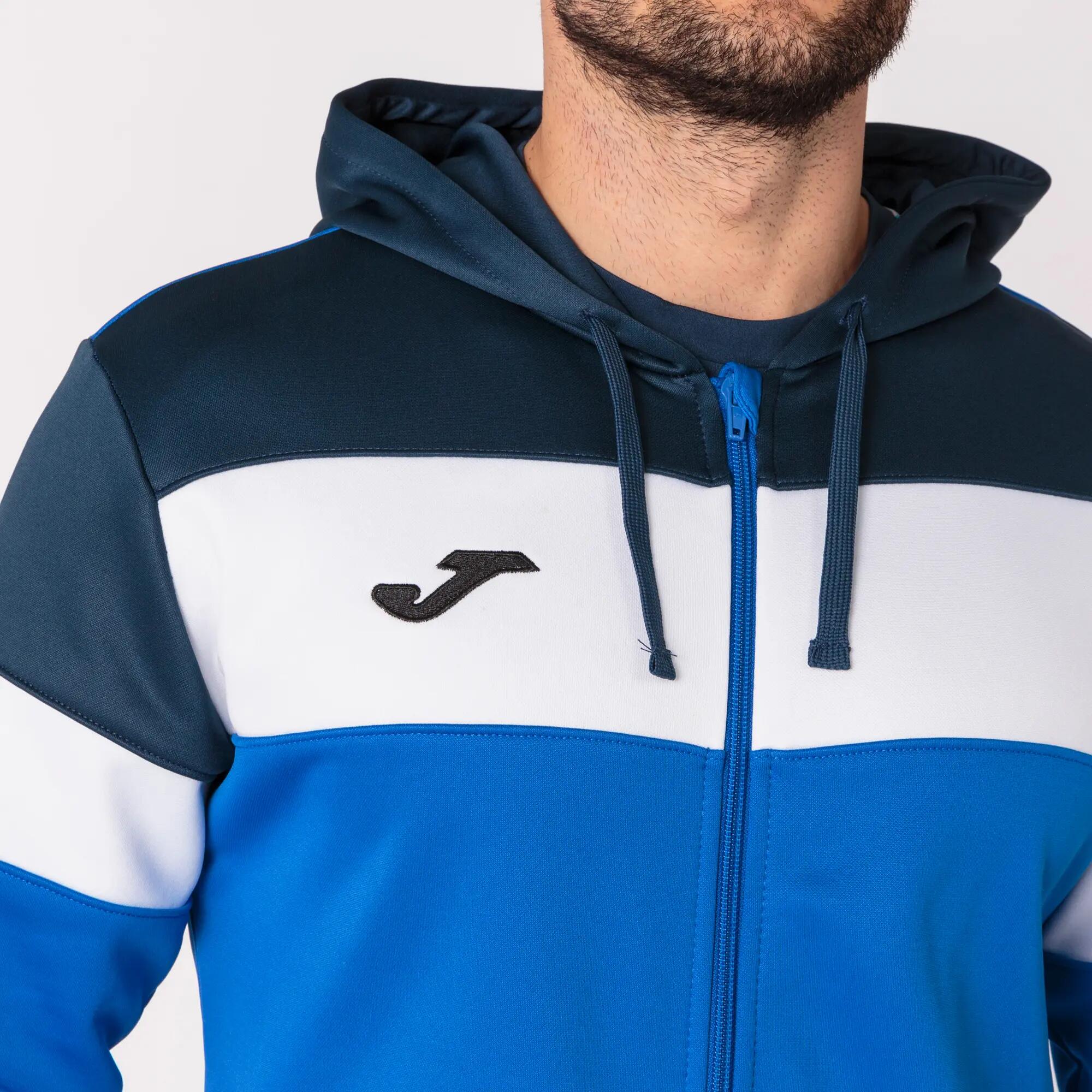 Chaqueta Con Capucha Fútbol Hombre Joma Crew IV Royal 5/5