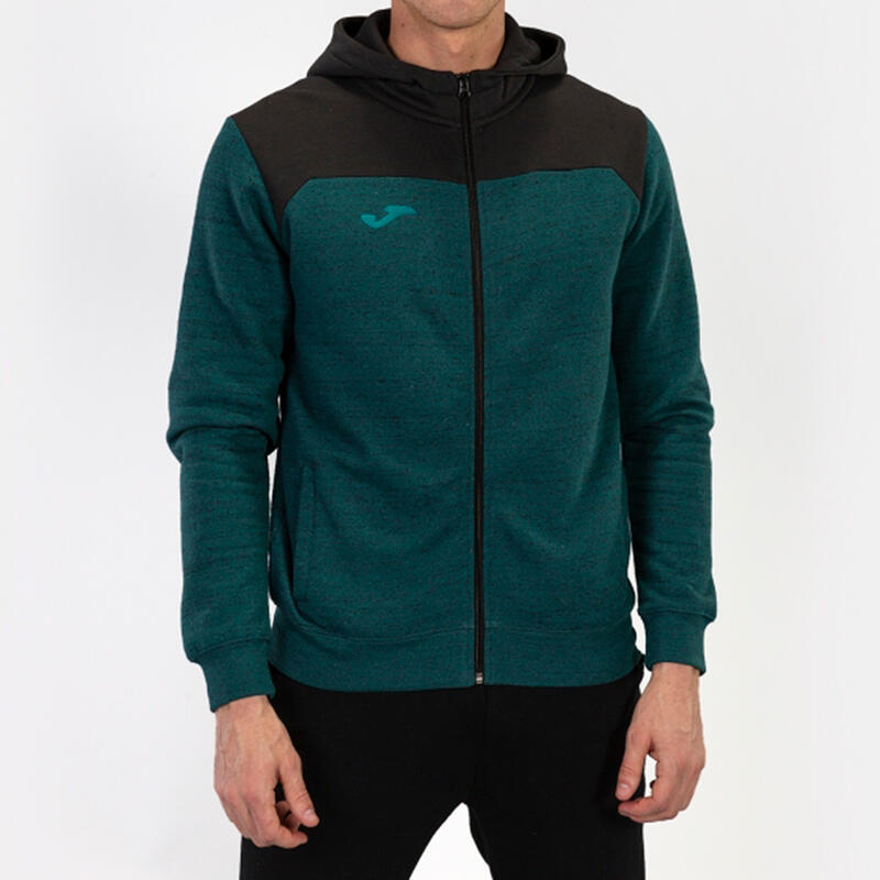 Chaqueta Con Capucha Fitness Hombre Joma Winner II Verde