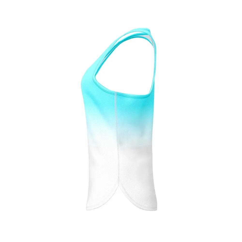 Crew Gradiant Junior Tank Aqua/ White lány trikó 5/7