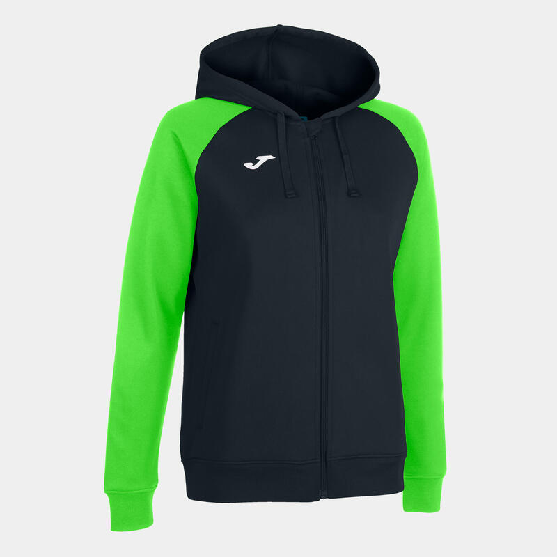 Chaqueta Con Capucha Fútbol Mujer Joma Academy IV Negro