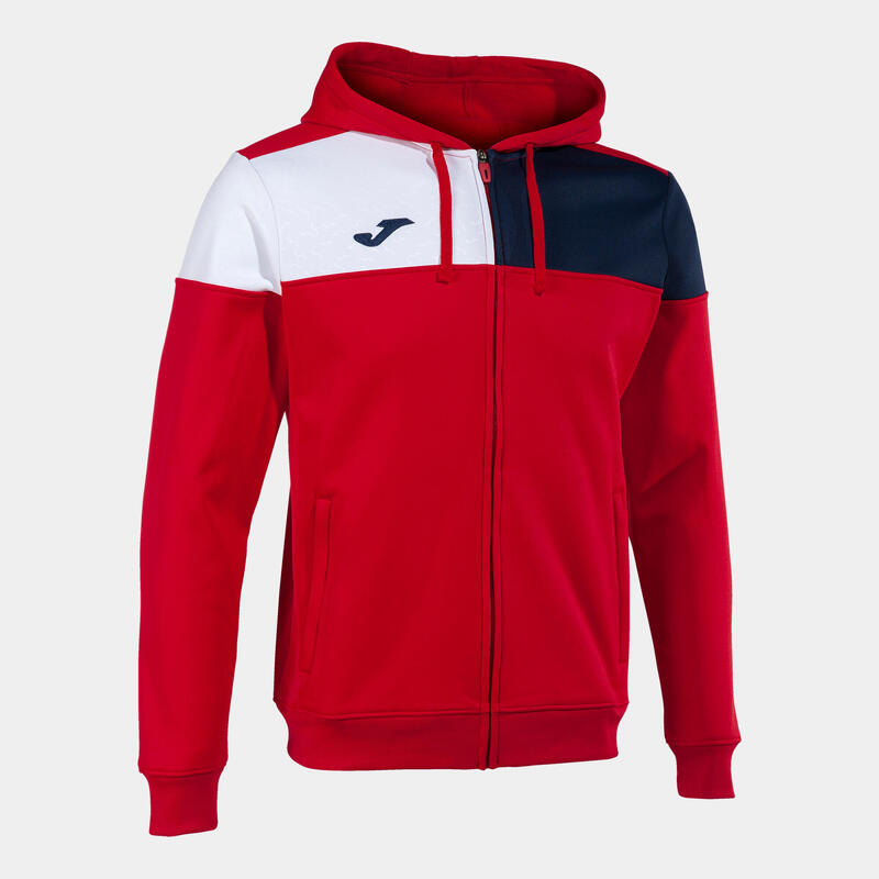 Chaqueta Con Capucha Fútbol Hombre Joma Crew V Rojo