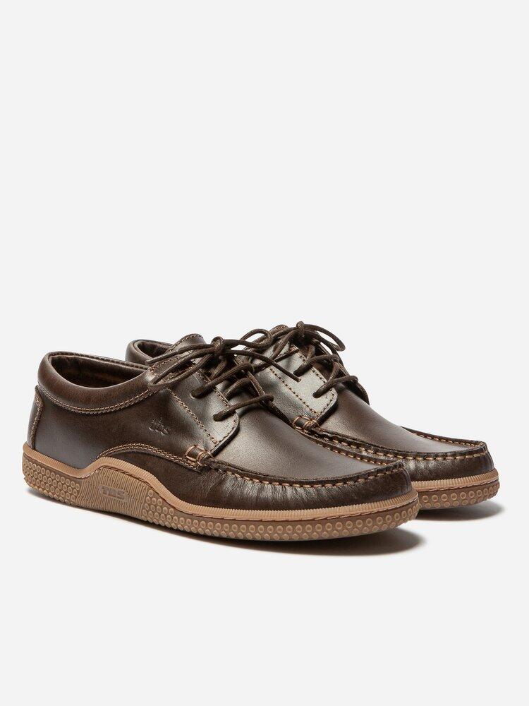 Chaussures bateau Homme - GALILEO Acajou + Miel 2/5